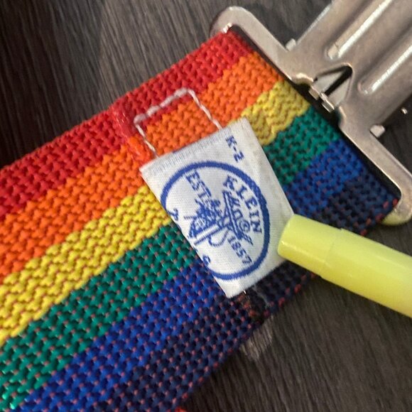 Vintage Rainbow KLEIN TOOLS Suspenders - Picture 6 of 10